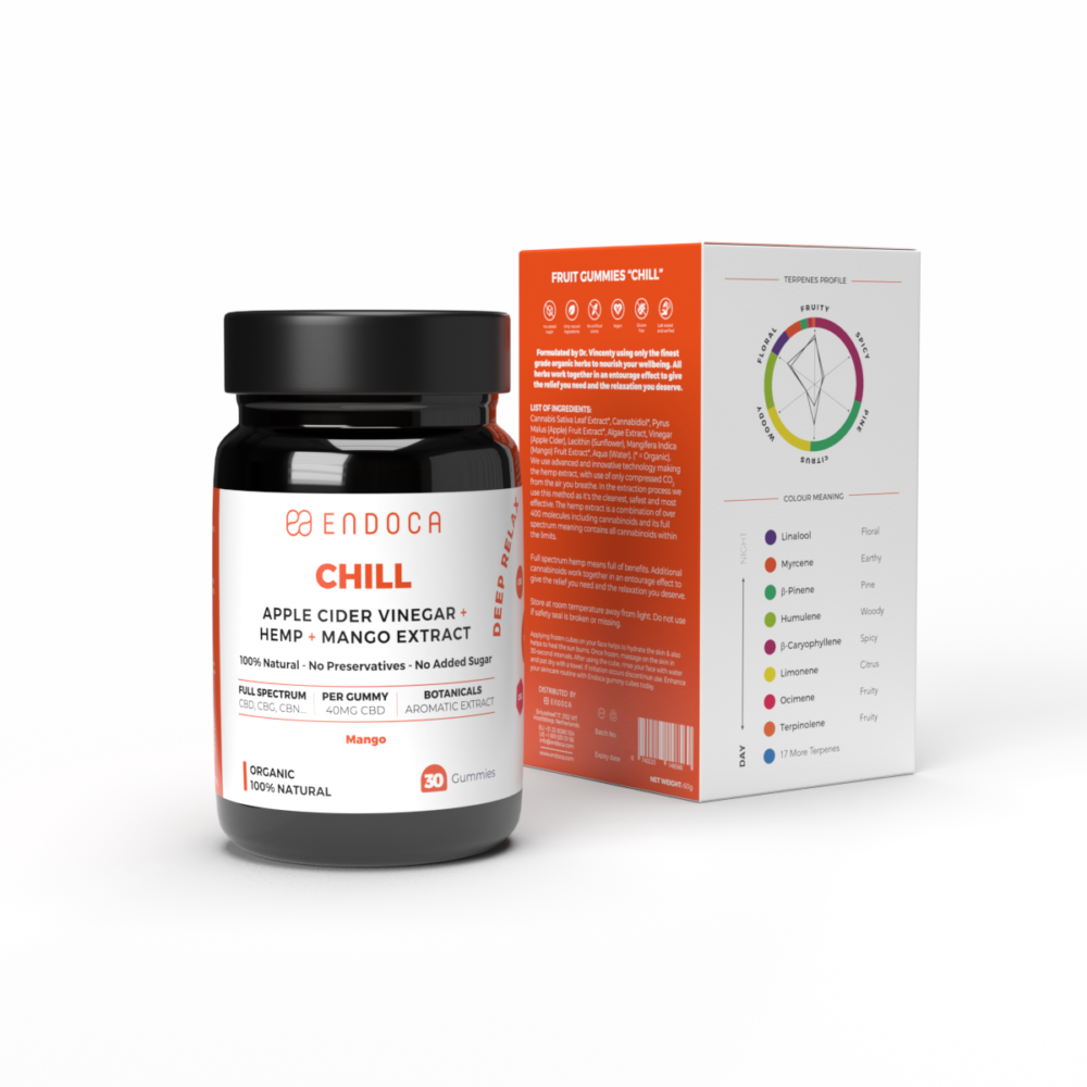 CBD Gummies "Chill" Mango - 1200mg - Billede 4