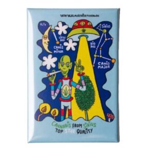 Magnet af Klaus Trier Tuxen af en Alien. Peace