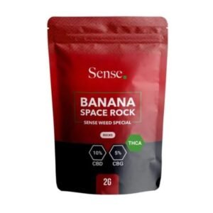 Banana Space Rock 2g pose fra Sense THCa rocks