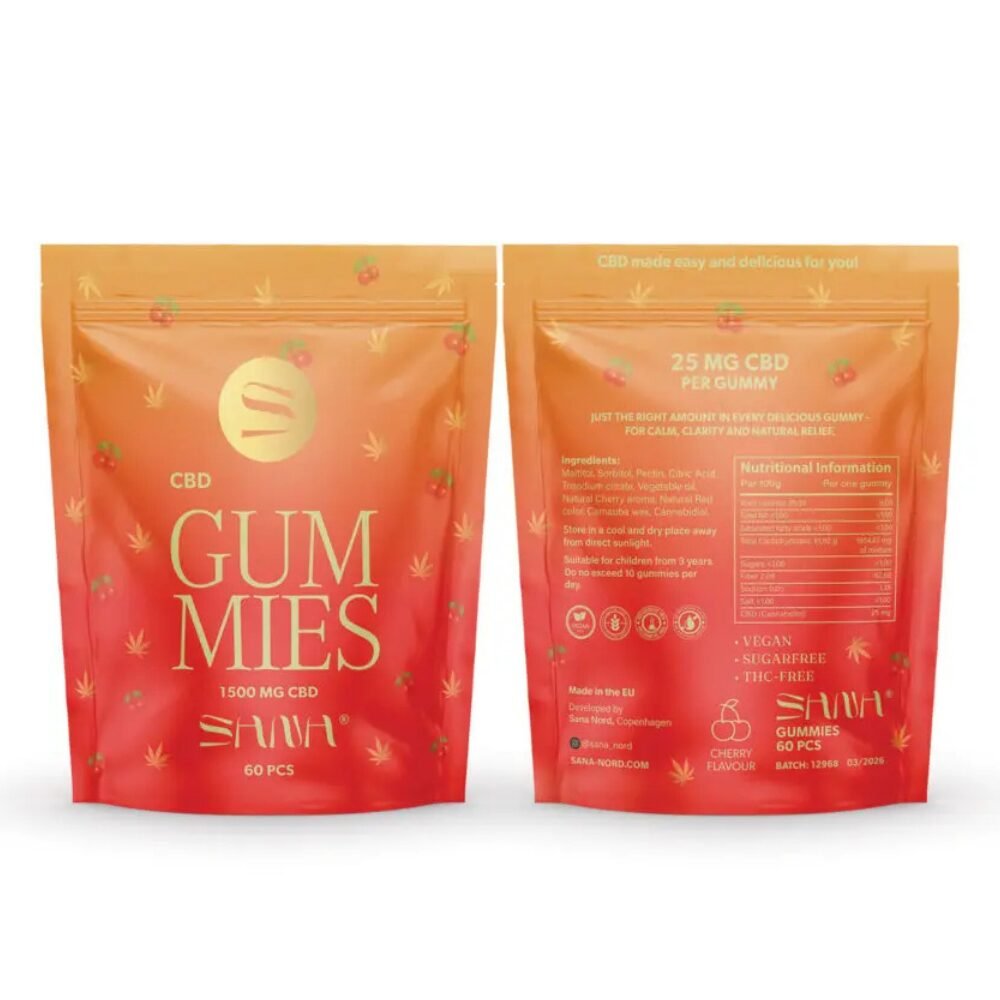 CBD Gummies 60 stk – 1500 mg