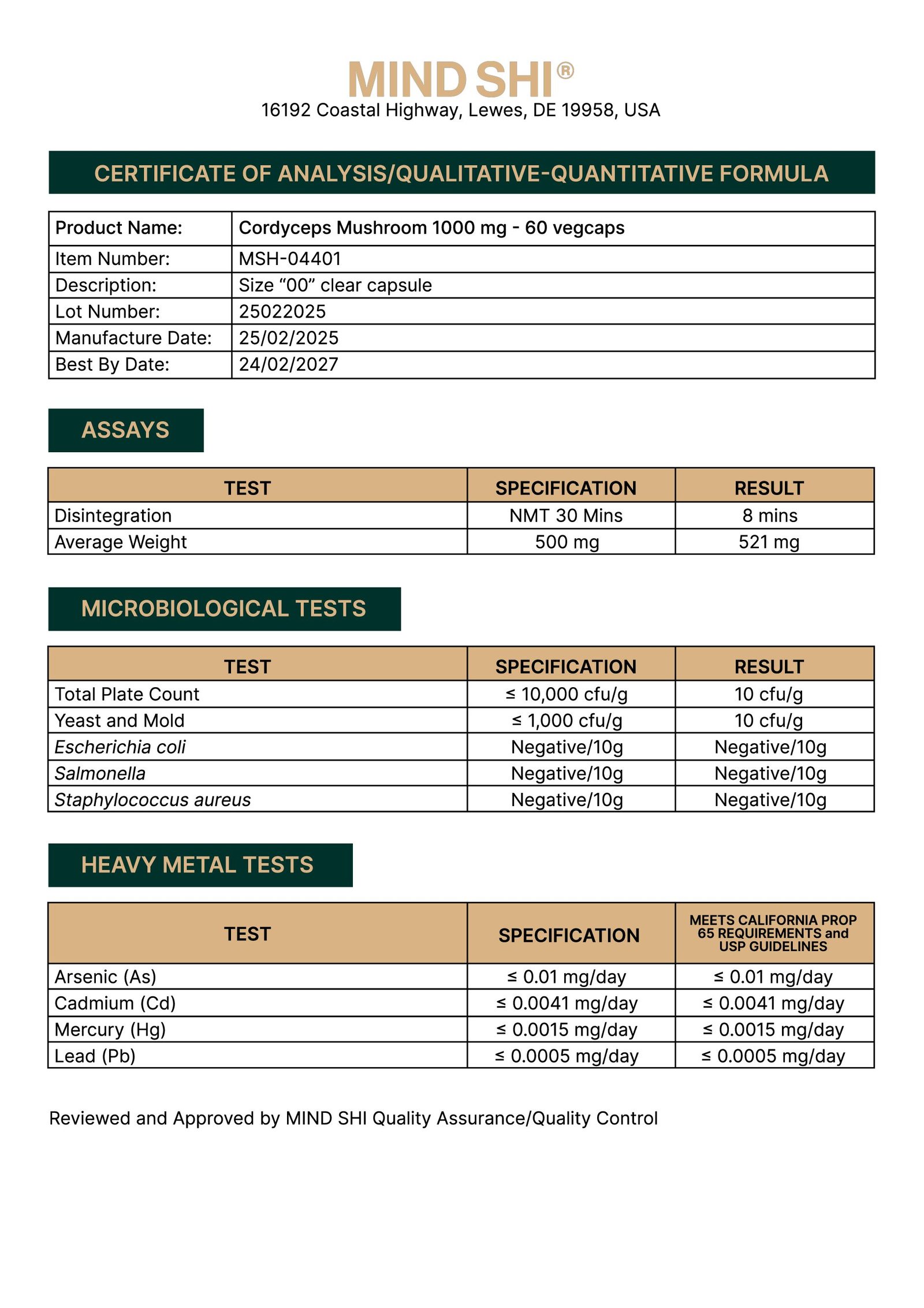 Cordyceps Ekstrakt - 60 Kapsler - Billede 5
