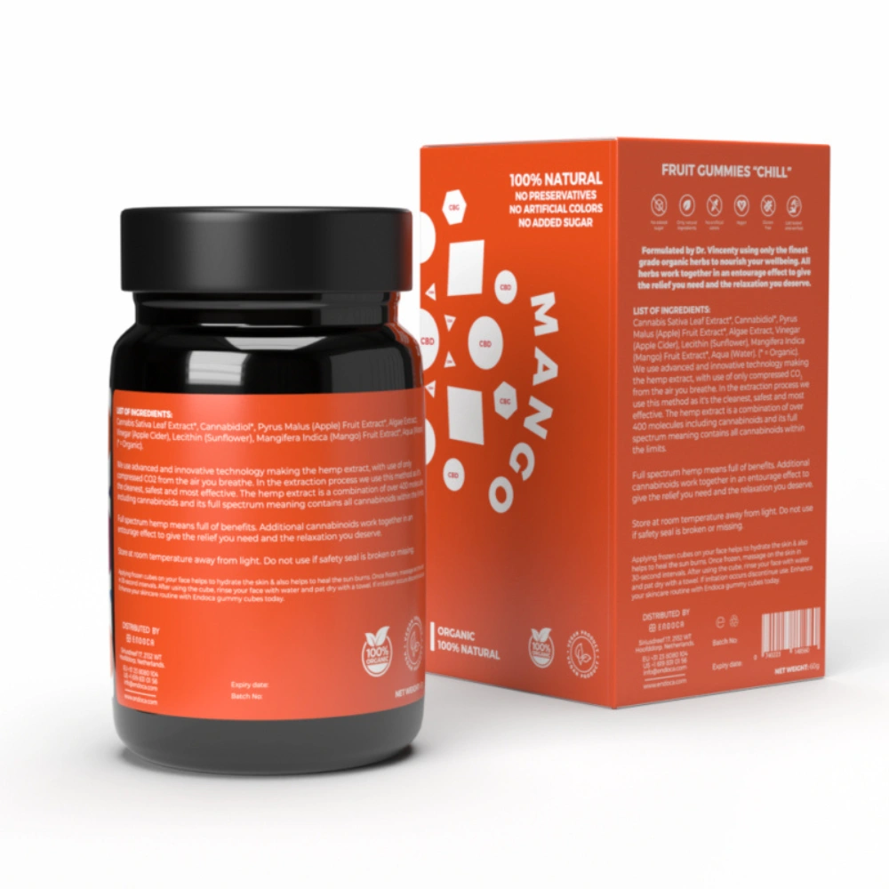 CBD Gummies "Chill" Mango - 1200mg fra Endoca