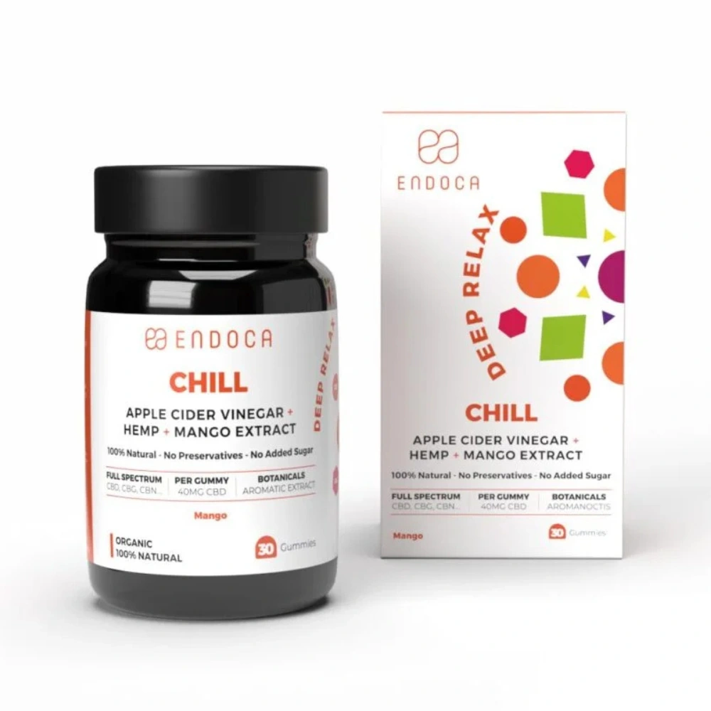 CBD Gummies "Chill" Mango - 1200mg fra Endoca