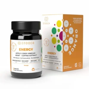 CBD Gummies "Energy" Appelsin - 1200mg | THC Fri fra Endoca