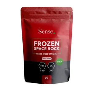 Billedet viser emballagen af THCa Rocks - Frozen Space Rock 50%