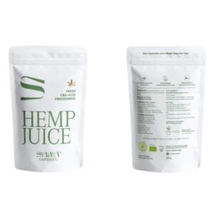 Hemp Juice Capsules 120stk for og bagside