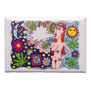 Magnet af Klaus Trier Tuxen af Naked Lady i grå