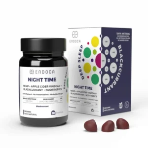 CBD Gummies "Night Time" Black Current - 1500mg fra Endoca