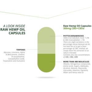 Raw Hemp Oil 120 Capsules INFO