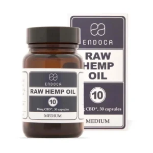 Raw Hemp oil 120 Capsules Medium fra Endoca