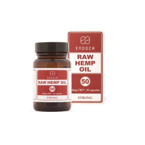 Endoca - Raw Hemp Oil Strong 30 Kapsler