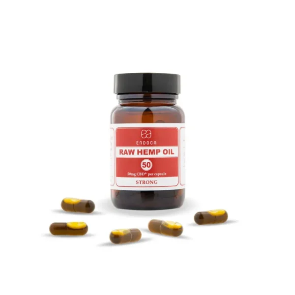 Endoca - Raw Hemp Oil Strong 30 Kapsler - Image 2