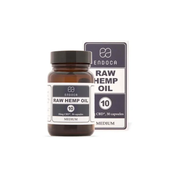 Endoca - Raw Hemp Oil Medium 120 Kapsler