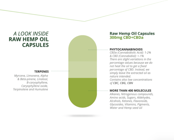 Endoca - Raw Hemp Oil Medium 120 Kapsler - Image 5