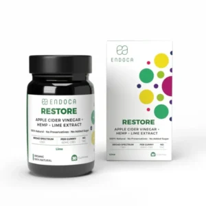 CBD Gummies "Restore" Lime - 1200mg | THC Fri fra Endoca