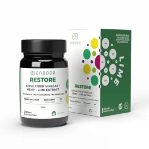 CBD Gummies "Restore" Lime - 1200mg | THC Fri fra Endoca
