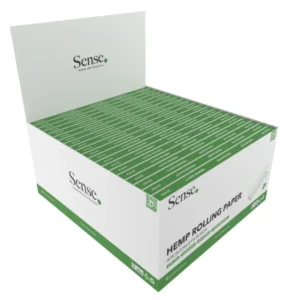 hemp papir fra Sense i en kasse King size Slim