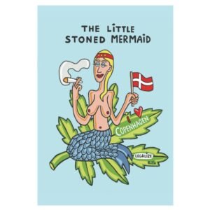 The Little Stoned Mermaid - Plakat 32x45cm af Klaus Trier Tuxen