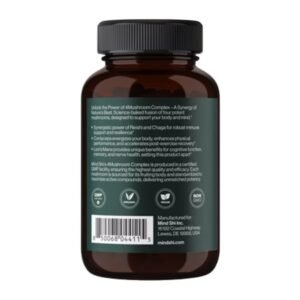 bagsiden af 4mushroom ekstrakt