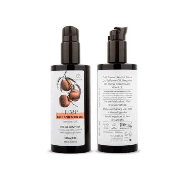 Hemp Face and Body Oil - 200ml - Image 3