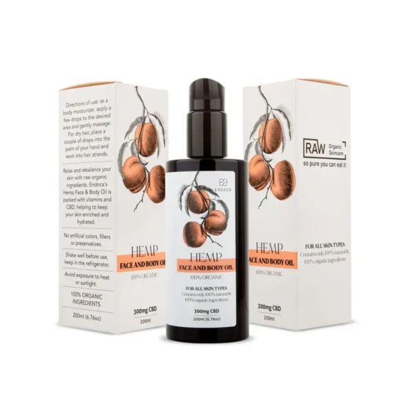 Hemp Face and Body Oil - 200ml - Image 4