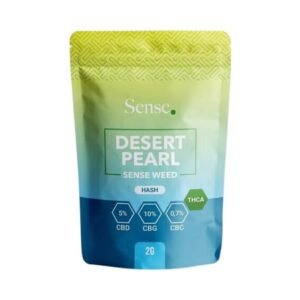Emballagen af THCa Hash Desert Pearl