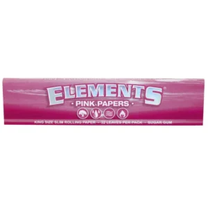 Elements Pink King Size Slim paper med rispapir