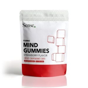 CBD Gummies 60 pakke i rød og hvid emallage