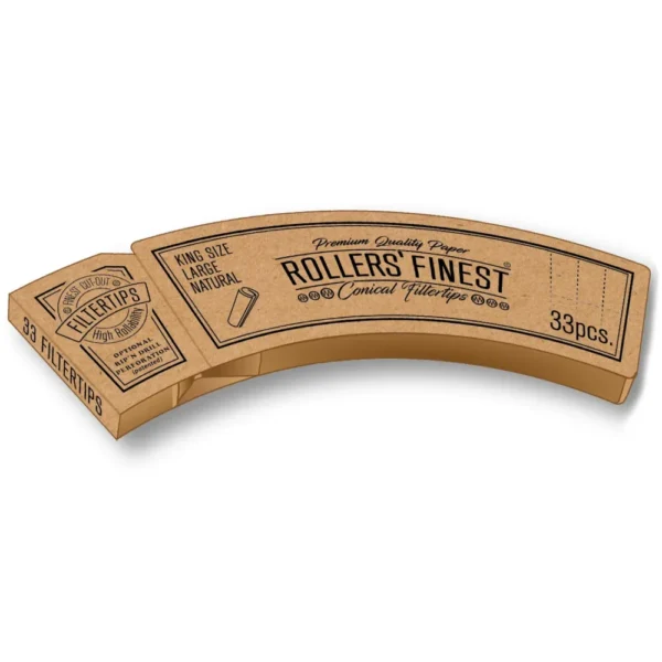 Rollers Finest - FilterTips 33 stk. Large (brun)
