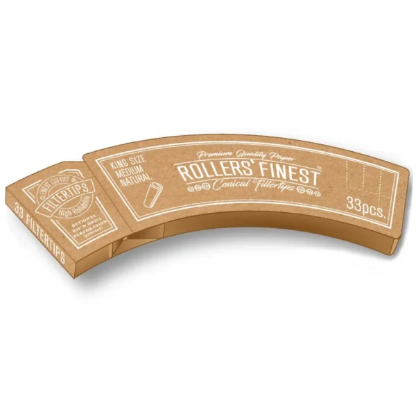 Rollers Finest – King Size Medium Natural Filtertips