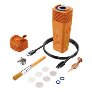 Storz & Bickel VEAZY™ Vaporizer – Inspiring Orange sættet